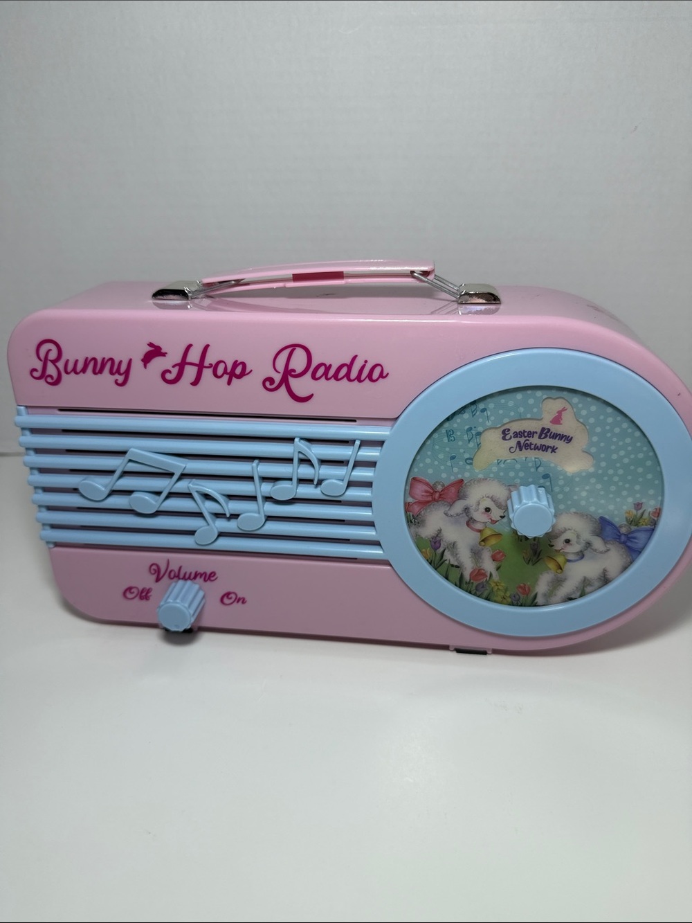 Mr. Christmas Cottontail Bunny Hop Easter Radio Plays 3 Songs Pink/Blue